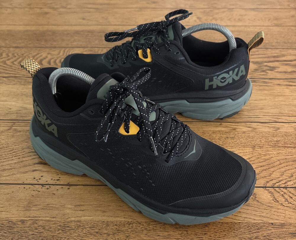 Hoka One One Challenger ATR 6 Black Thyme Men’s Sz 8.5 US Lace Up Running Trail